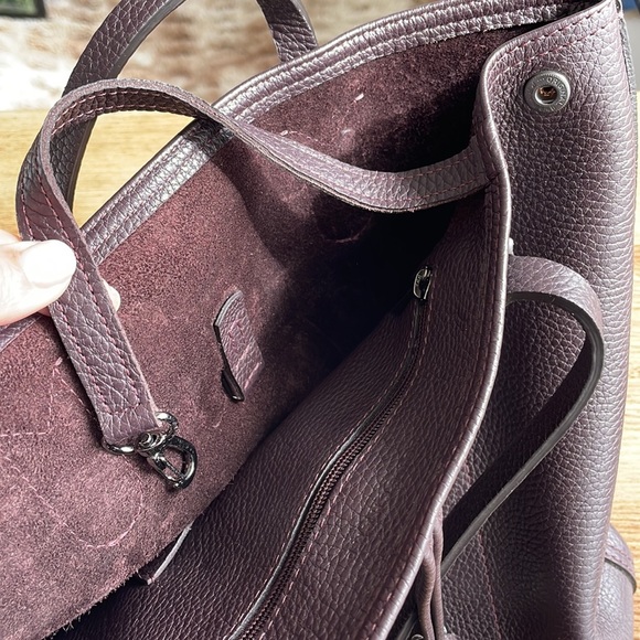 LONGCHAMP Rousseau North South Tote in Aubergine - Picture 8 of 8